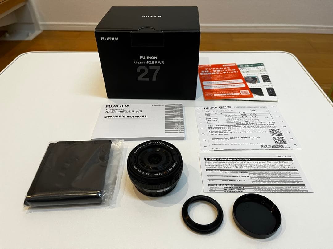 フジノンレンズ XF27mmF2.8 R WR