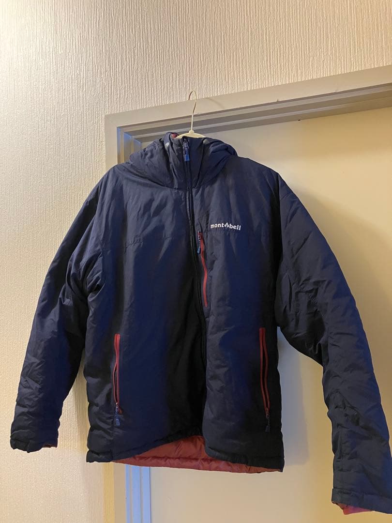 mont-bell コロラドパーカー リバーシブル ダウンジャケット 紺赤 L