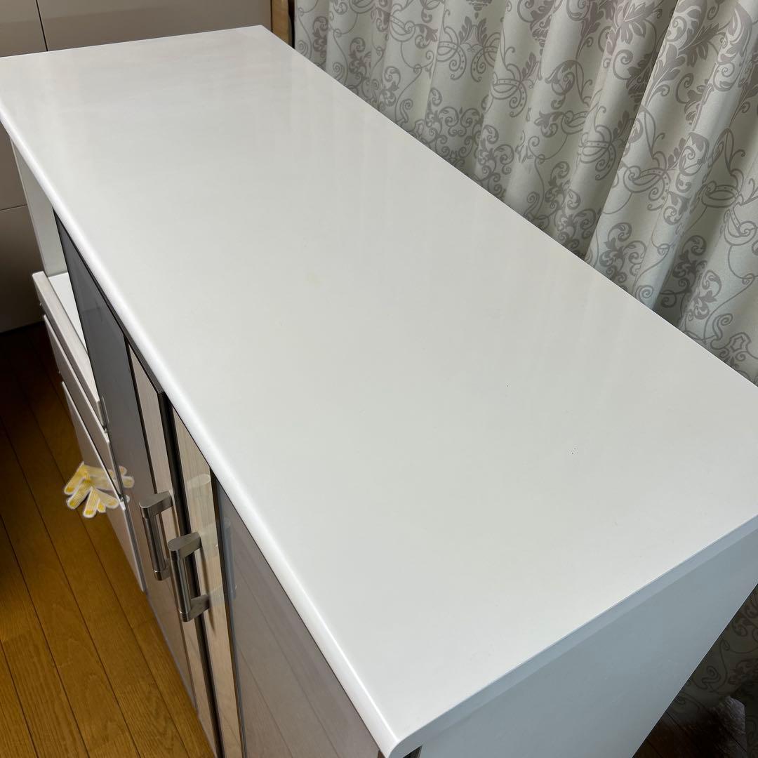 送料込み傷ありニトリ　キッチンカウンター　ポスティア120 梱包発送たのメル便
