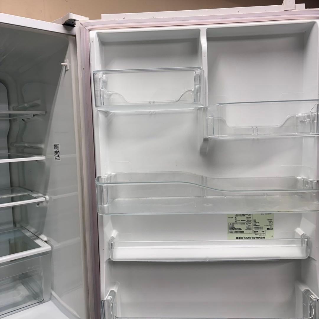 592セット購入割有り　東芝大型冷蔵庫400L強　自動製氷　右開き　タッチパネル