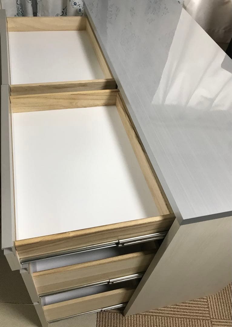 値下げ不可★日本製 完成品 キッチンカウンター レンジ台 北欧 幅約110㎝