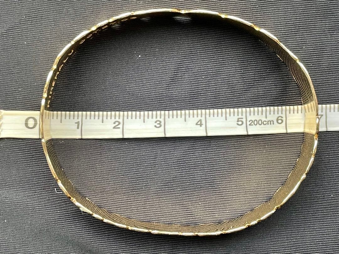 ハワイアンジュエリー バングル 12mm 14K