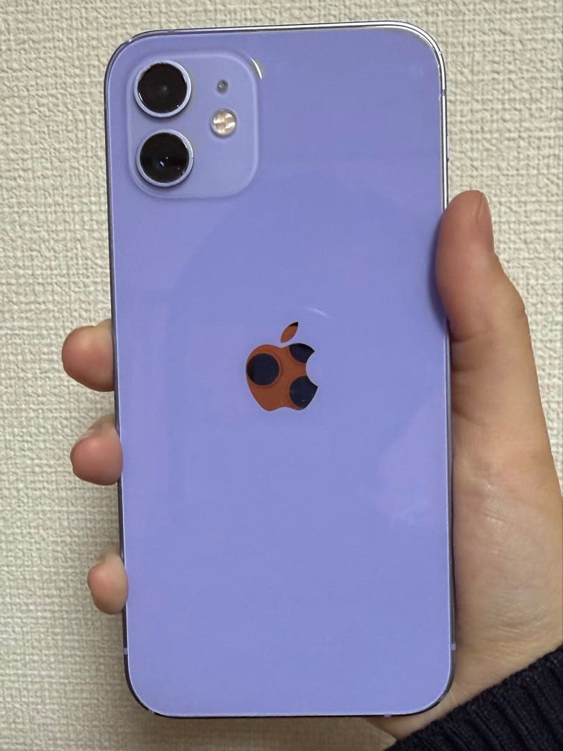仮*王様 Apple iPhone 12 パープル 本体　ジャンク品　SIMロッ