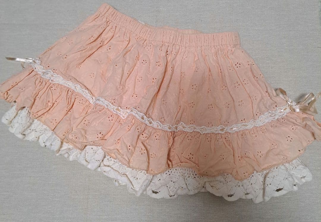 LIZ LISA　コットン　スカパン　レース　ピンク　リボン　希少