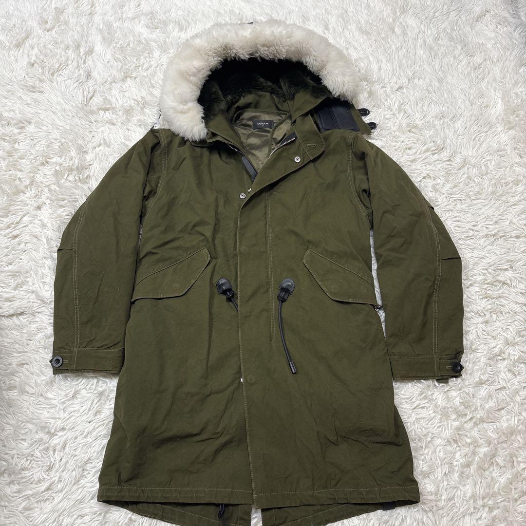 【大人気】コーチ　モッズコート　ライナー付　恐竜　44