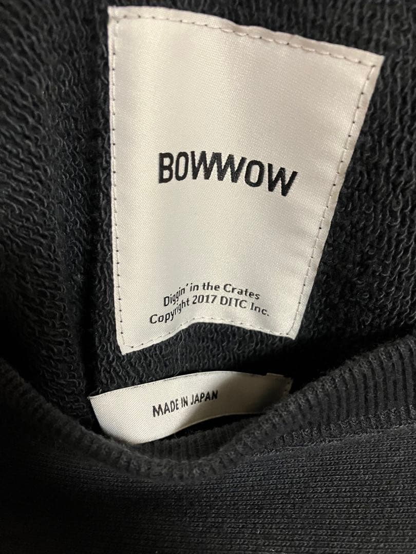 BOWWOW VINTAGE加工  WHITE SWEAT SHIRTS