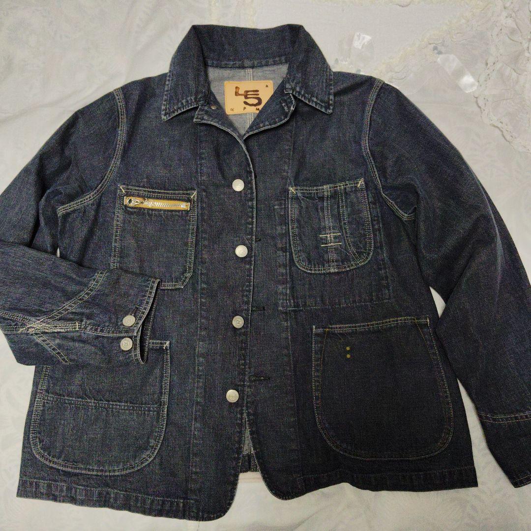 45R ライ麦デニムの908カバーオール（影色納戸　重）