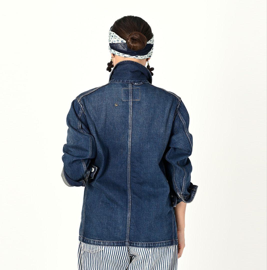 45R ライ麦デニムの908カバーオール（影色納戸　重）