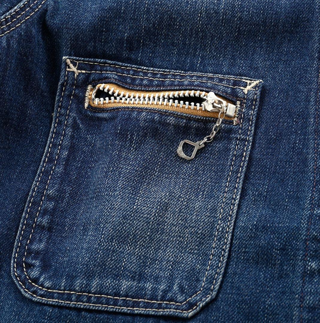 45R ライ麦デニムの908カバーオール（影色納戸　重）