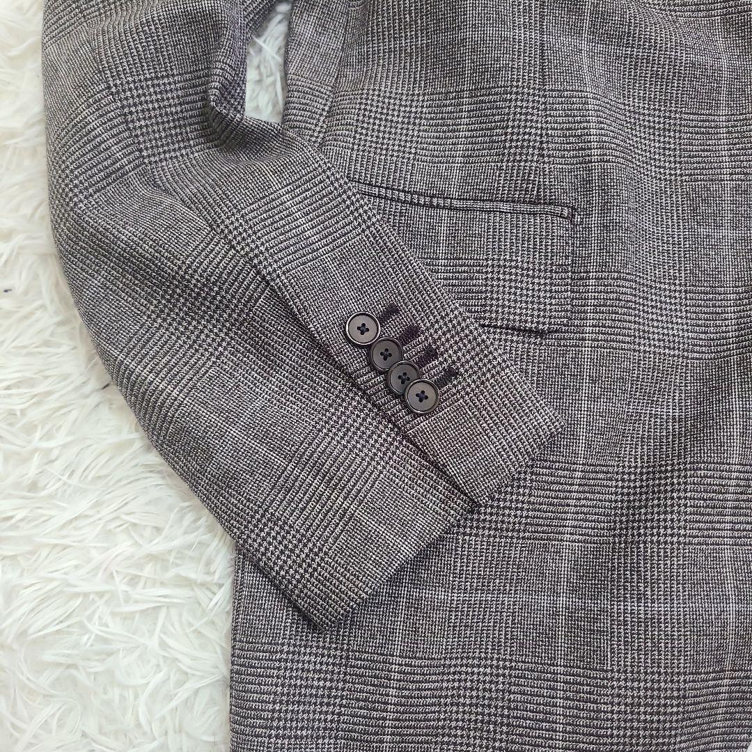 タリアトーレ　グレンチェック　テーラードジャケット　ジレ　2点セット　52