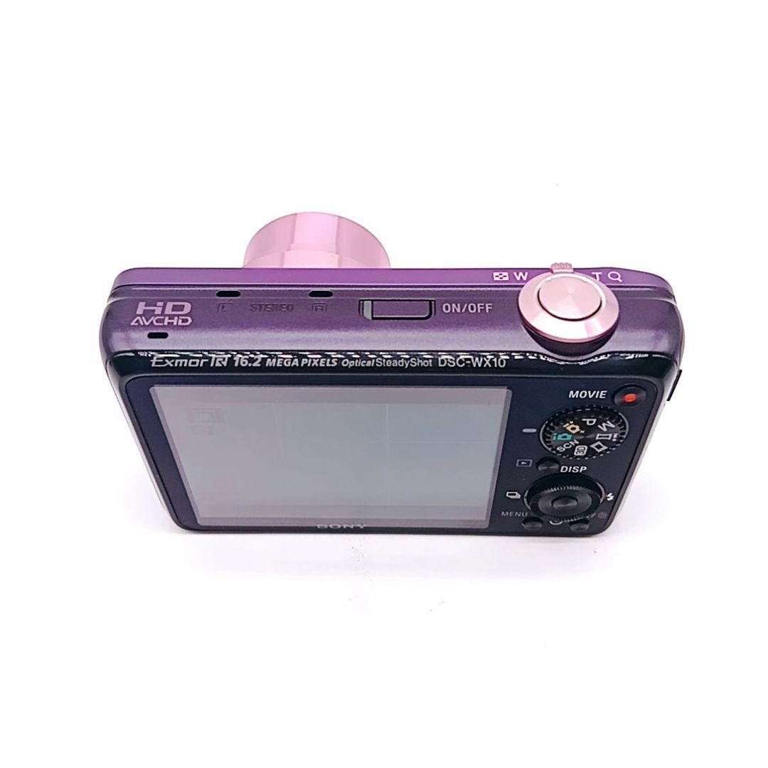 SONY サイバーショット DSC-WX10 パープル バッテリーチャジャー付き