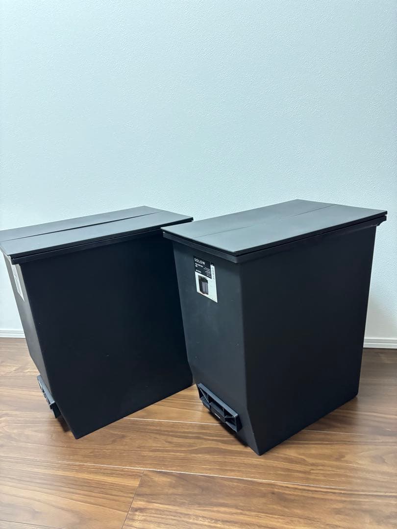 DADADA【新品未使用】SOLOWソロウ 45L ごみ箱 黒 2個セット
