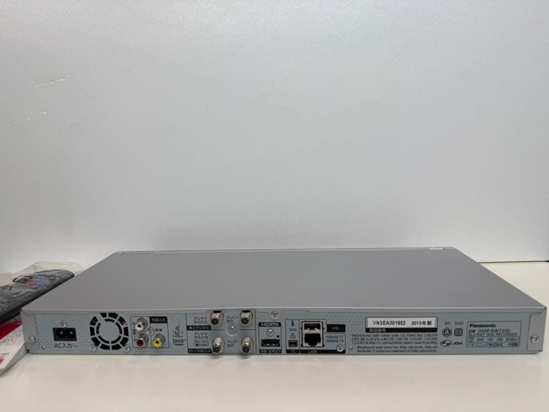 Panasonic ブルーレイレコーダー ＤＭＲ－ＢＷＴ５５０　500GB
