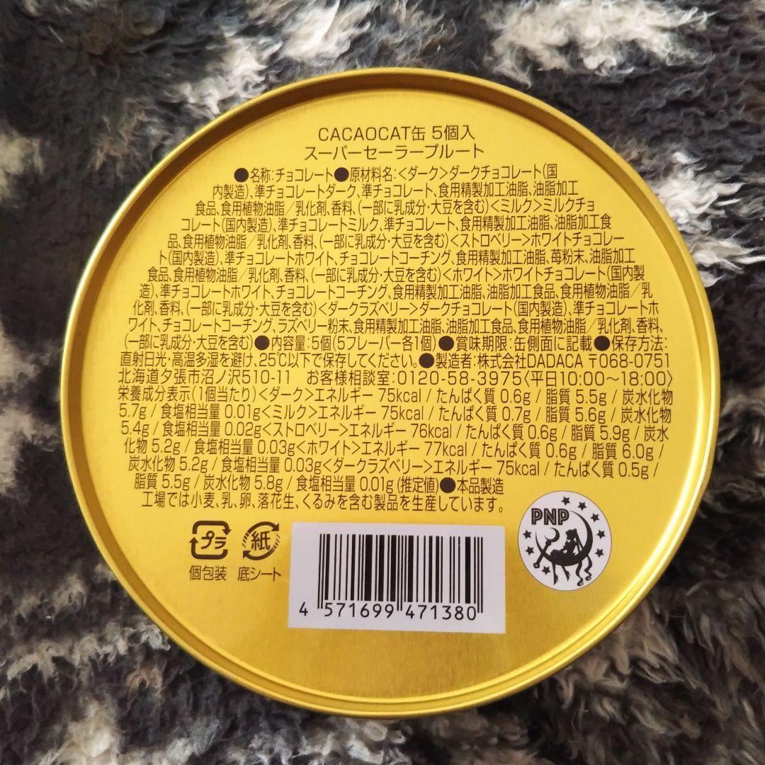 新品未開封　カカオキャット　セーラームーン　チョコ缶　10缶コンプリートセット