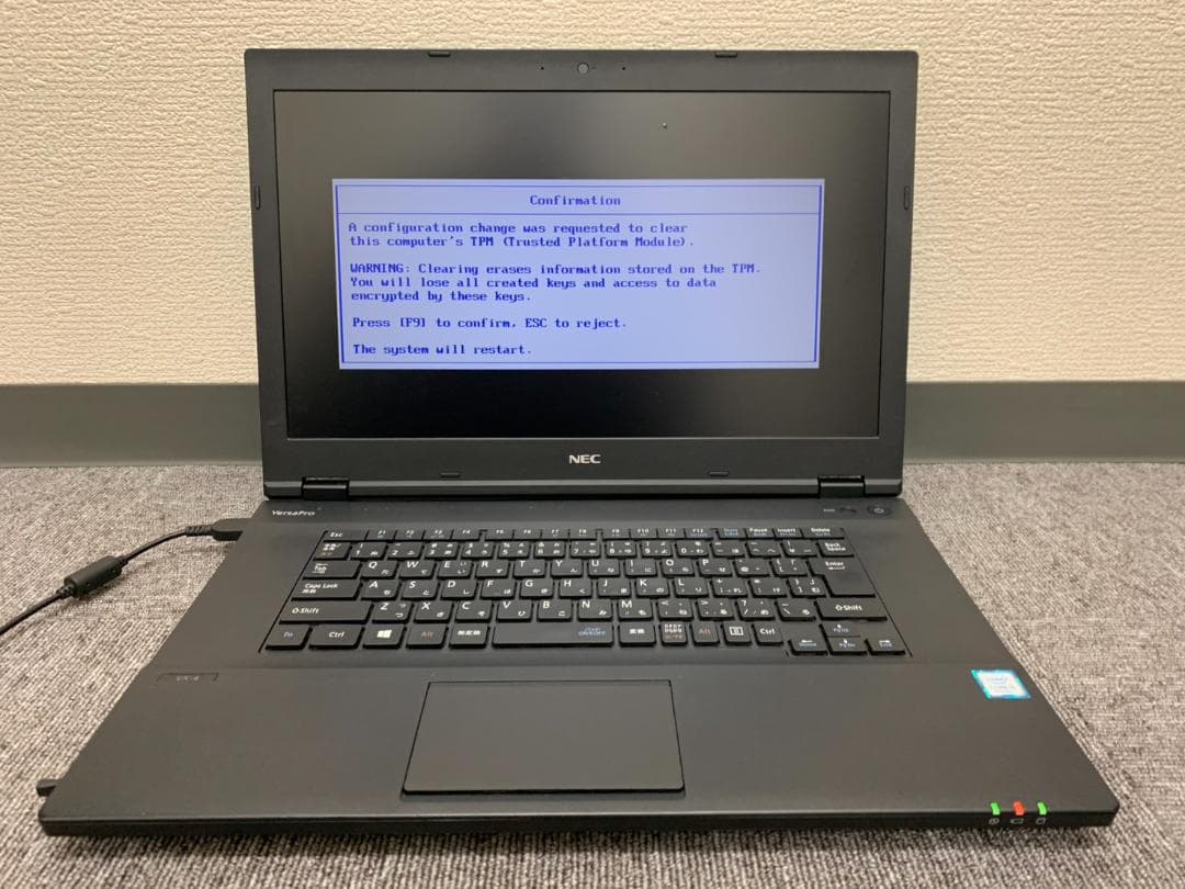 NECジャンクノートPC　SSD500GB　01　Core i5