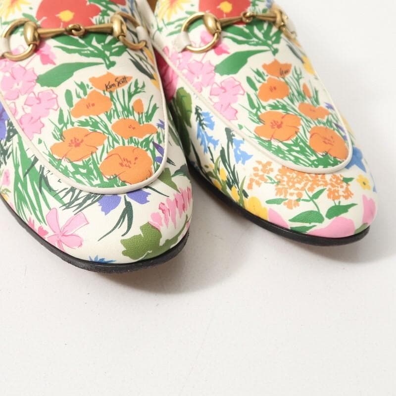 GUCCI グッチ ケン・スコット ローファー 花柄 フローラ ホースビット