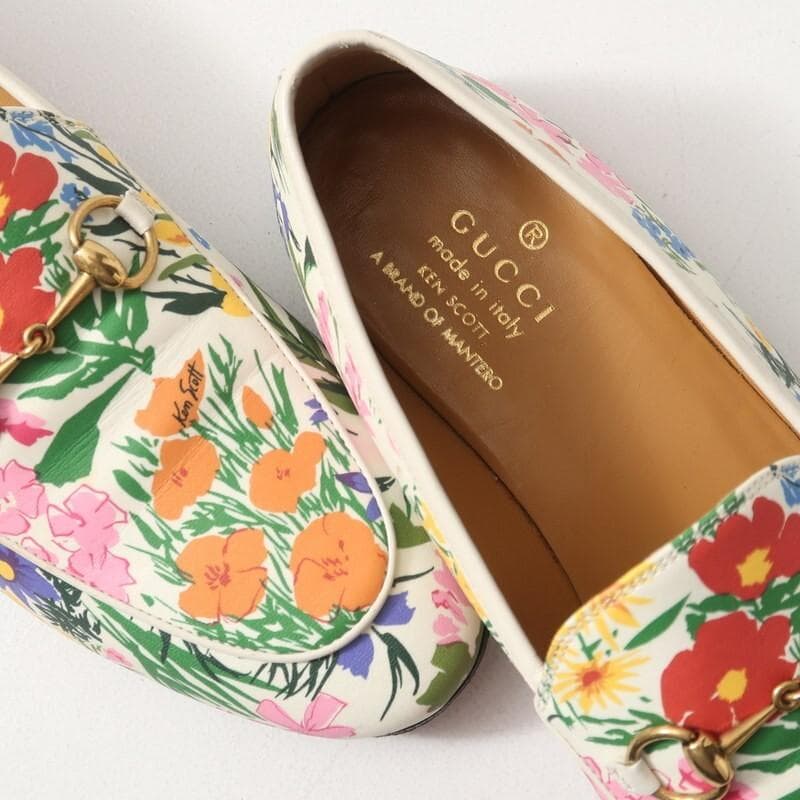 GUCCI グッチ ケン・スコット ローファー 花柄 フローラ ホースビット