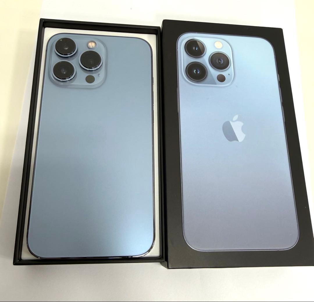 【美品】iPhone13pro／256G／シエラブルー／完済済み／SIMフリー