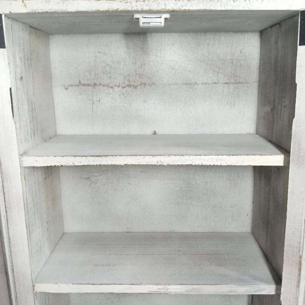 木製 アンティーク ディスプレイケース 飾り棚 食器棚 多目的 シャビ―シック