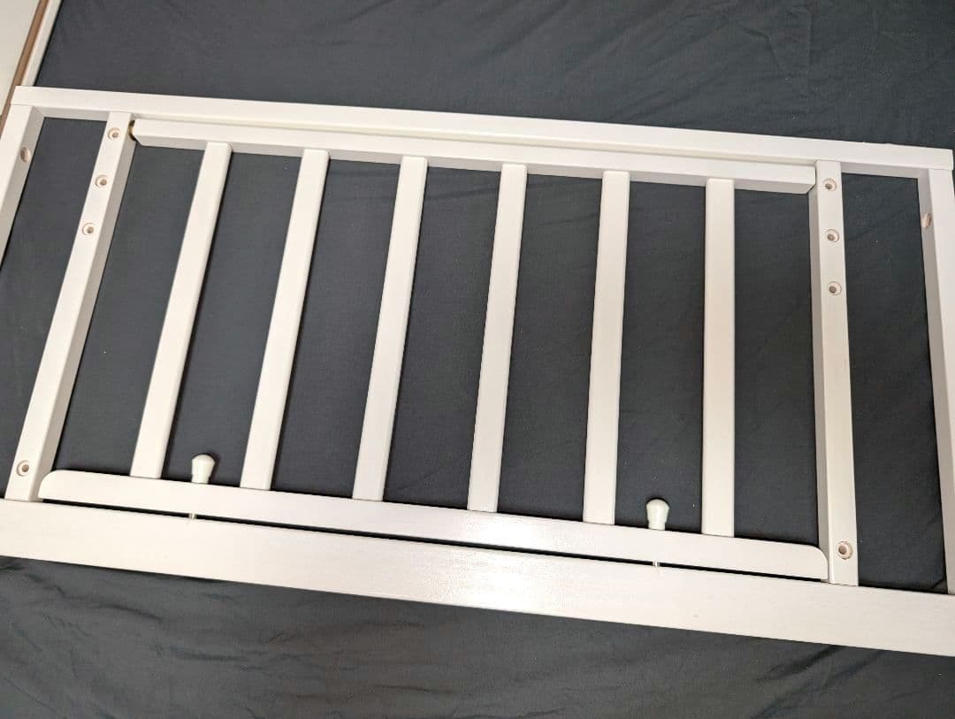 ［直接引き取り可］カトージ ミニベビーベッド アーチ ハイポジション ホワイト