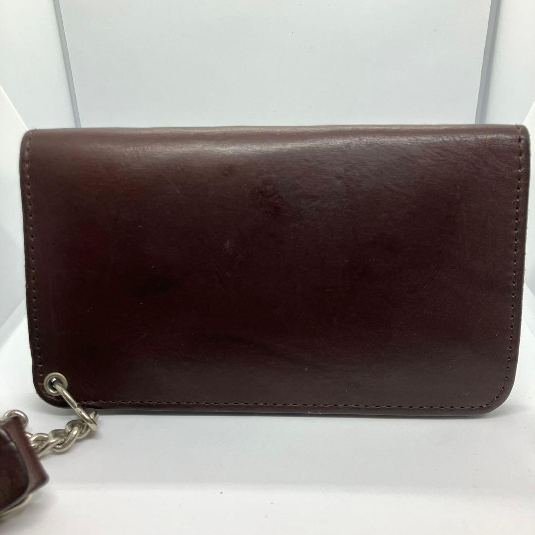 ハーレーダビットソン　長財布　トラッカーウォレット　ウォレットチェーン　ブラウン