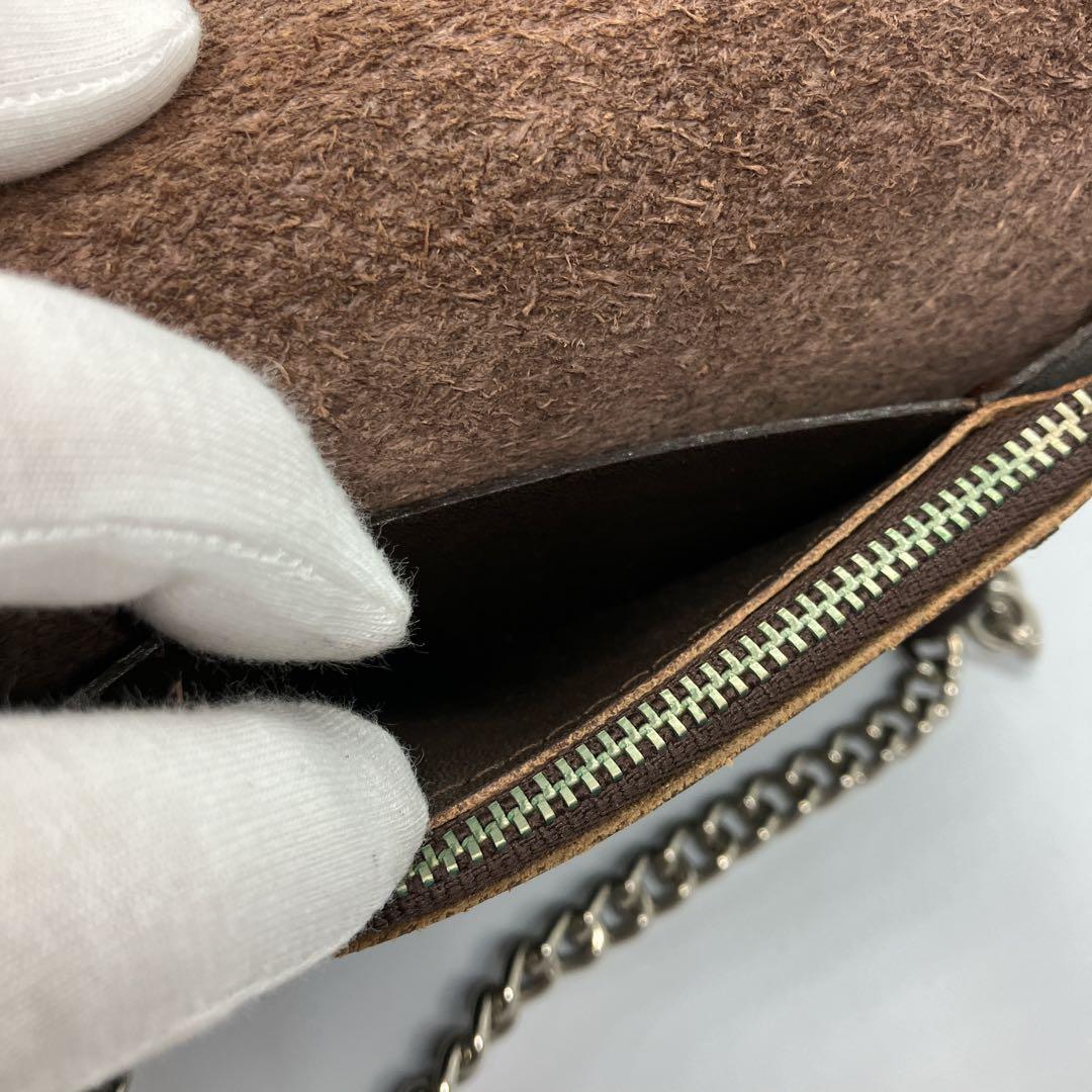 ハーレーダビットソン　長財布　トラッカーウォレット　ウォレットチェーン　ブラウン