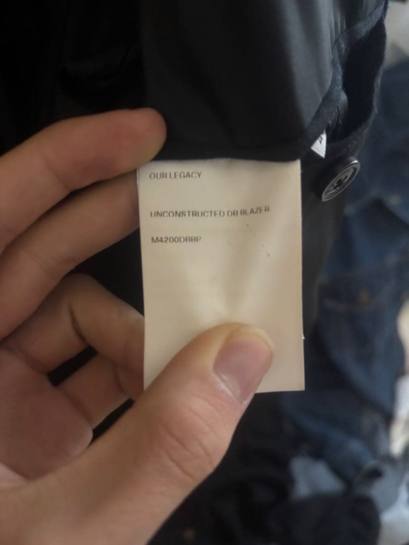ジャケット・アウター our legacy unconstructed db blazer 46