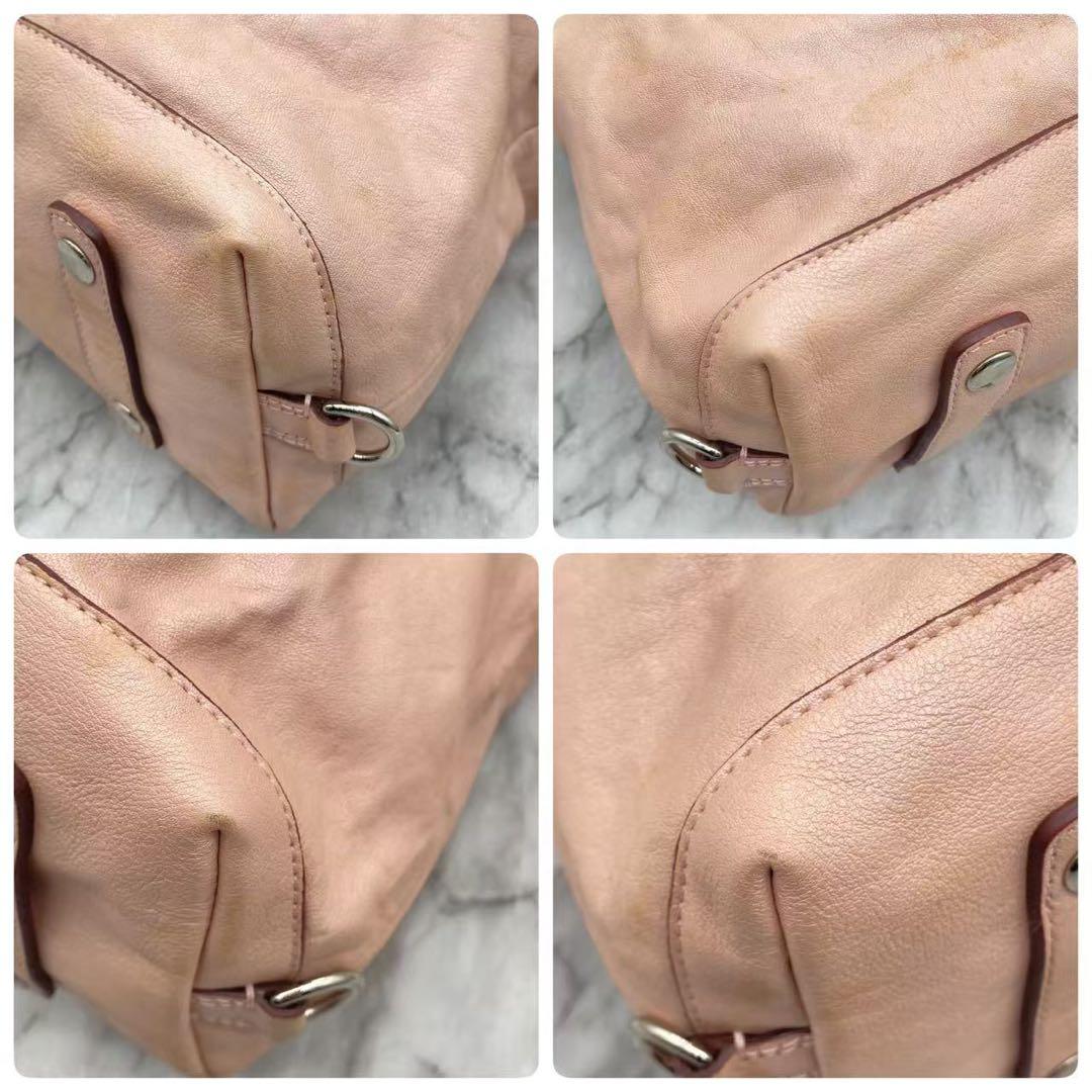 コーチ　ショルダーバッグ　2way 肩掛け　斜め掛け　ピンク　15445