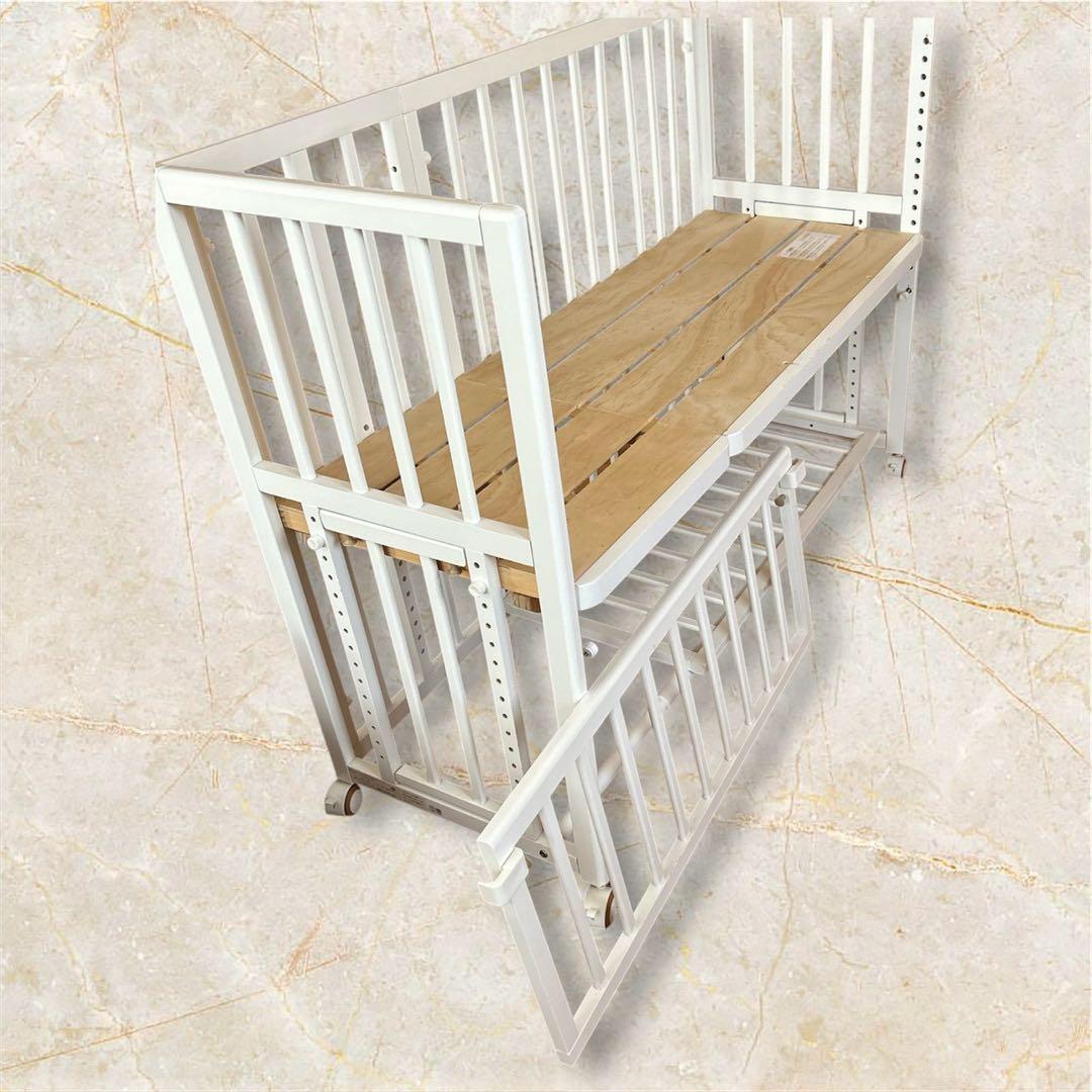 大和屋 そいねーる ＋ロング ホワイト 添い寝 ベビーベット 送料無料