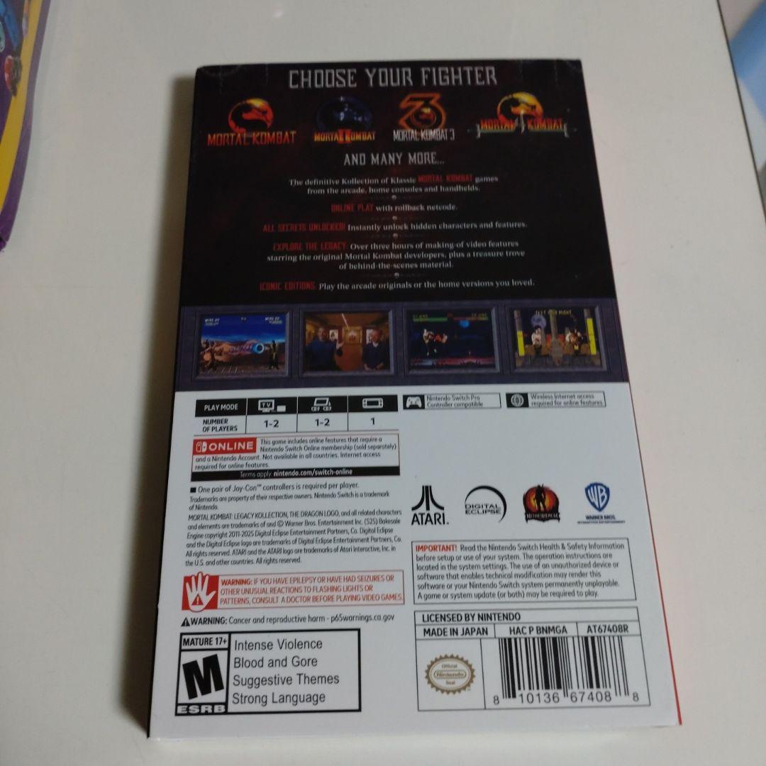 Mortal Kombat Legacy Kollection Switch1用