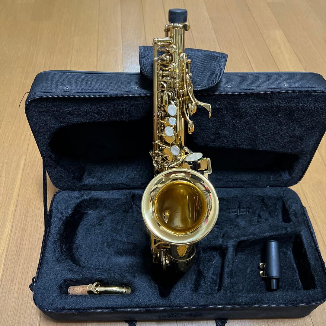Playtech カーブドソプラノ　サックス本体 ハードケース付き