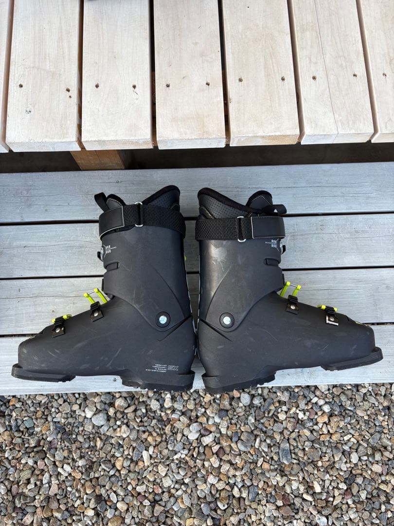 美品◎LANGE スキー用ブーツ SX100 ブラック/イエロー