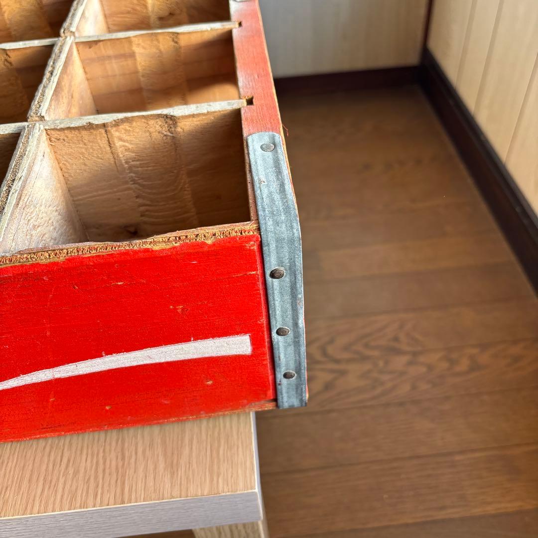 Coca-Cola レトロ木製収納ボックス　コカ・コーラ　木箱　アンティーク