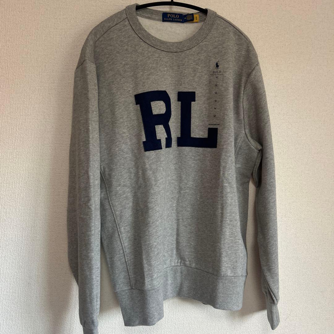 レア！Polo Ralph Lauren RLロゴグレー トレーナー メンズM
