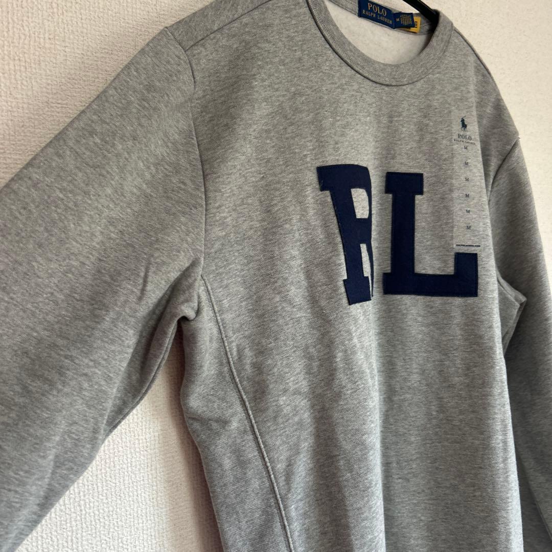 レア！Polo Ralph Lauren RLロゴグレー トレーナー メンズM