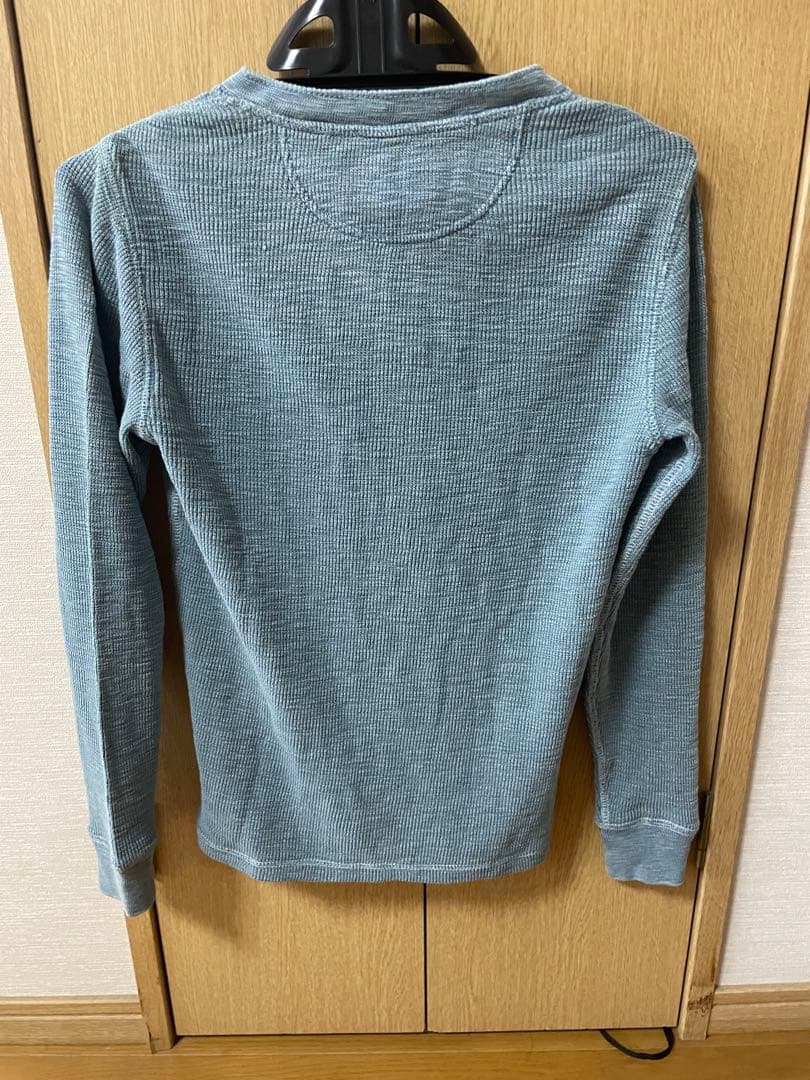 【新品】ダブルアールエル　ストレッチコットンワッフルヘンリー　ミディアムインデゴ