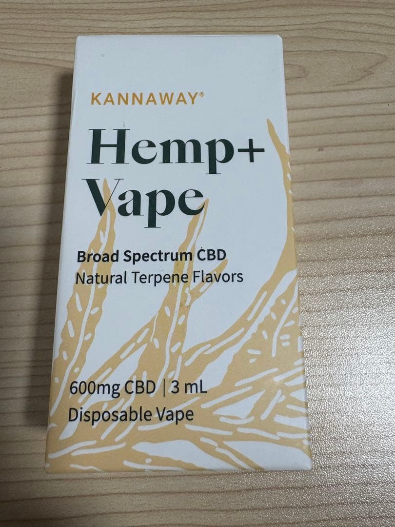 Kannaway（キャナウェイ） Hemp+ Vape 600mg 3mL