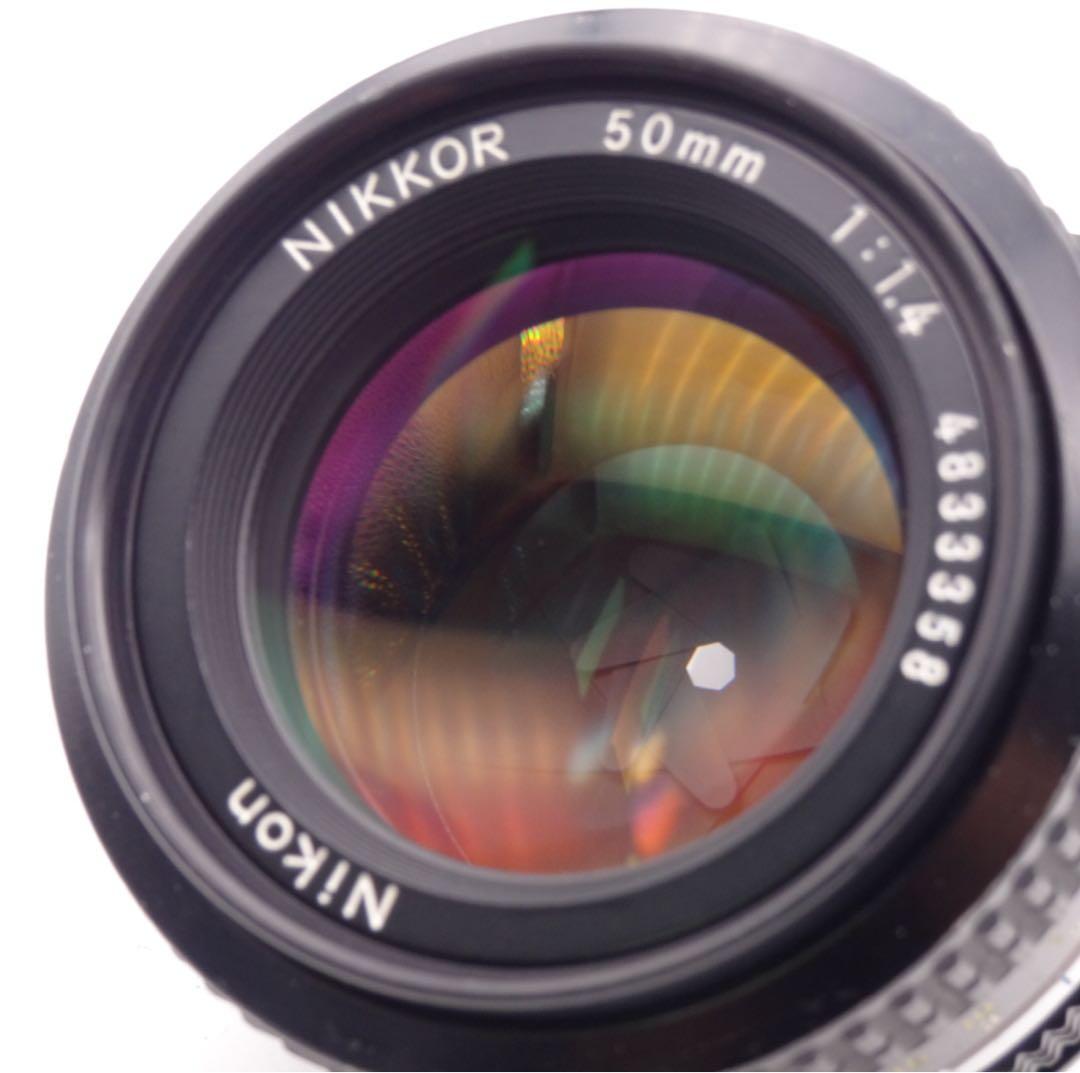 【絞りOK】 Nikon Ai Nikkor F1.4 50mm 単焦点レンズ