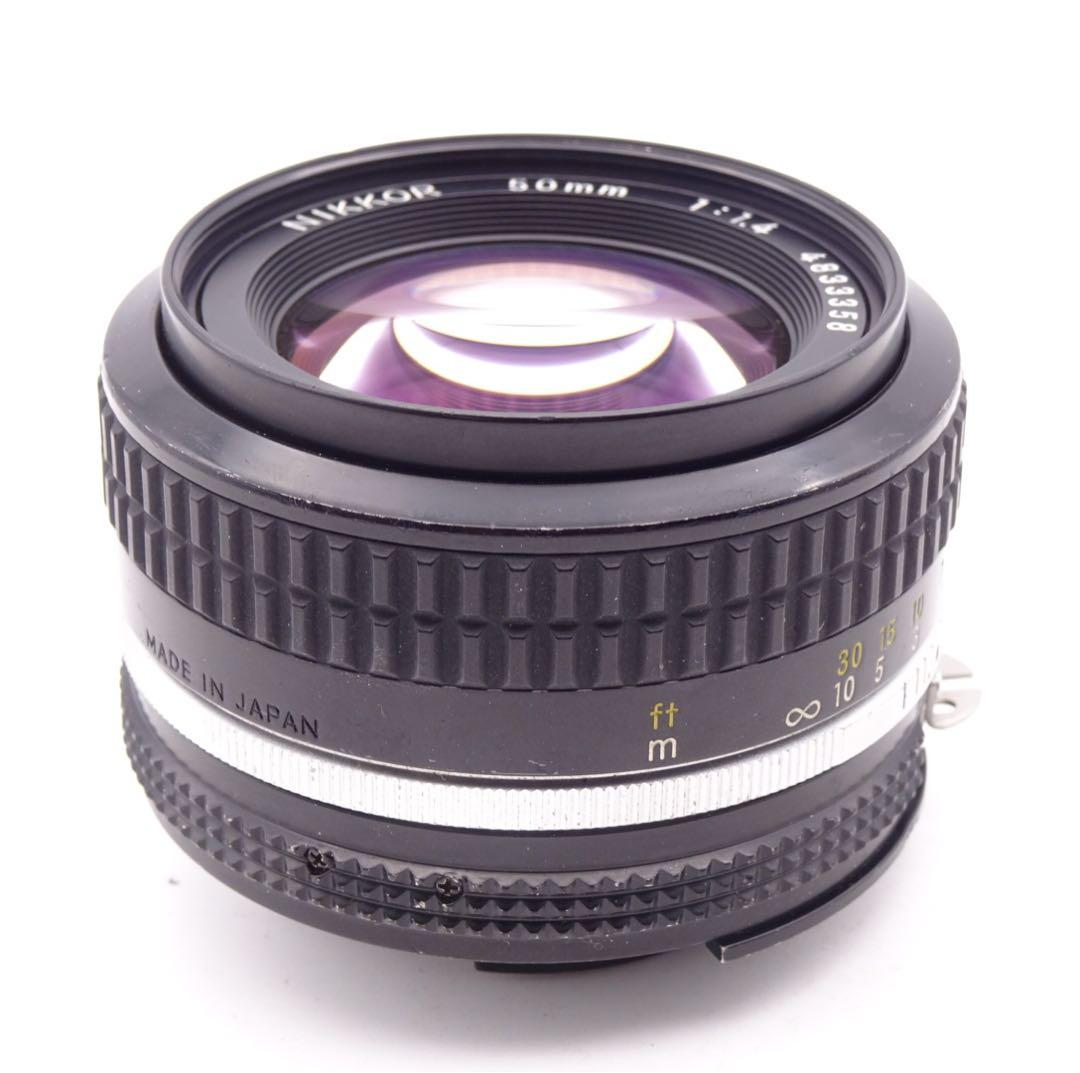 【絞りOK】 Nikon Ai Nikkor F1.4 50mm 単焦点レンズ