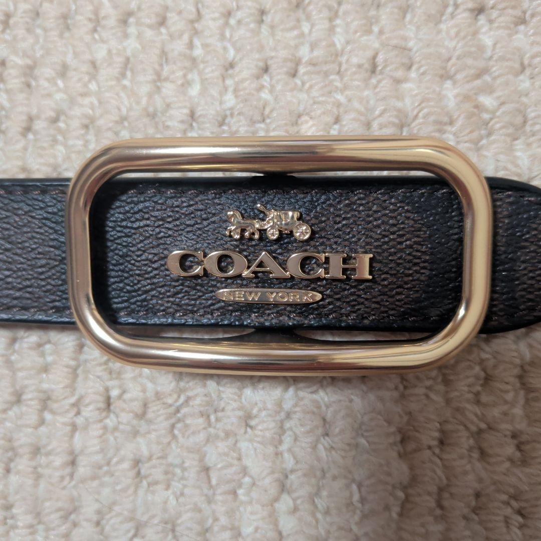 COACHアウトレット モールガン レクタングルバックル レザー ベル