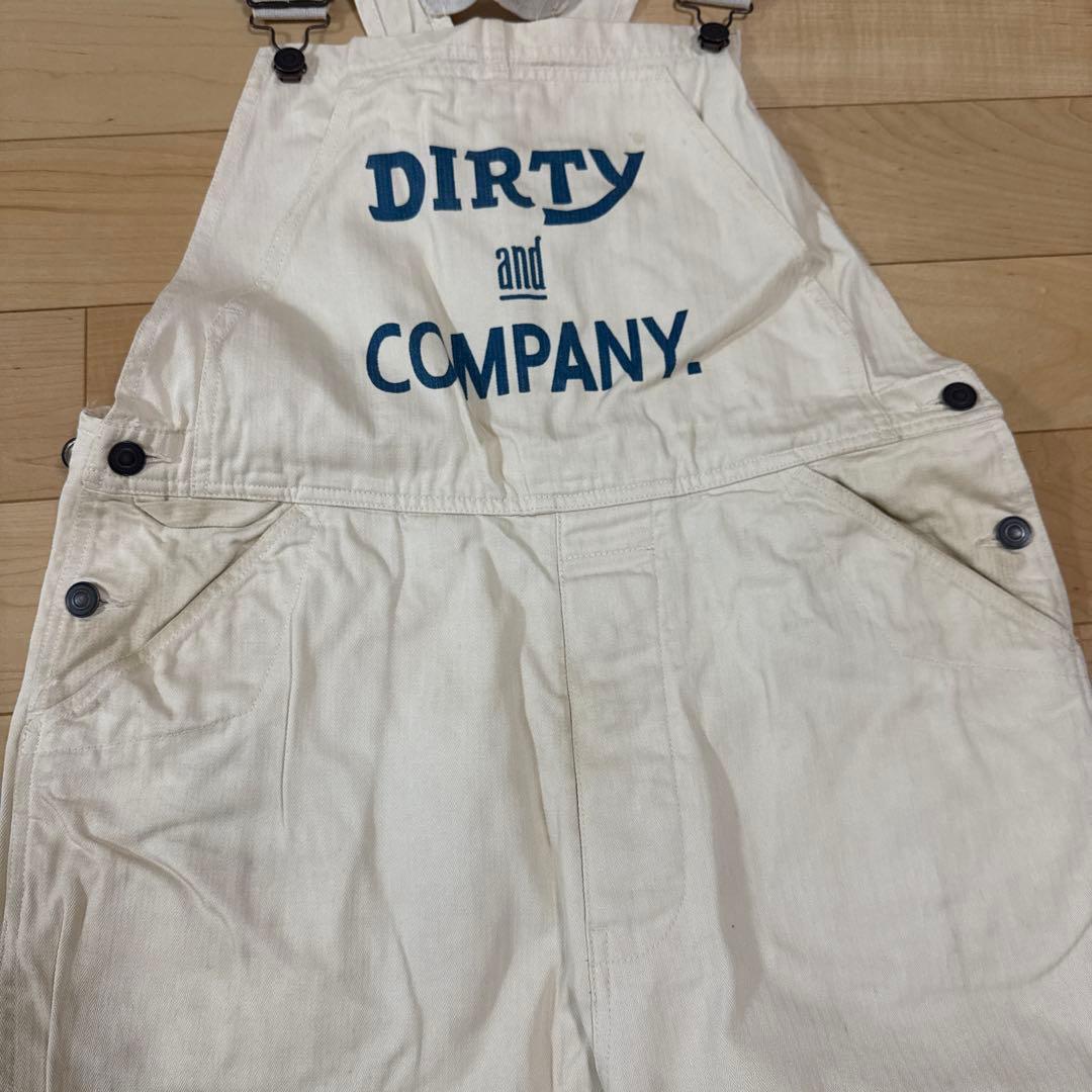 AT-DIRTY \"OVERALLS\" WHITE サイズL