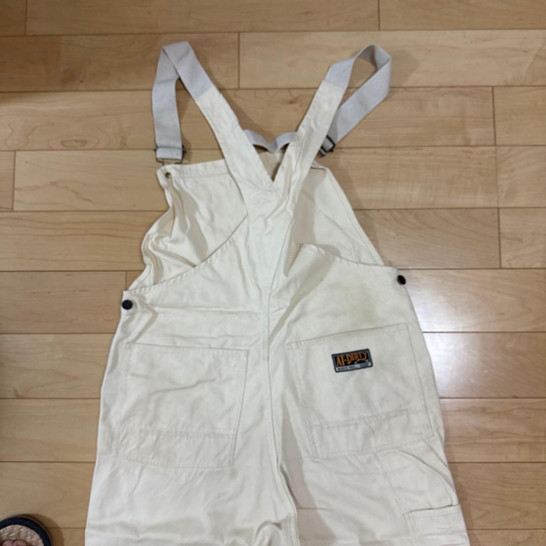 AT-DIRTY \"OVERALLS\" WHITE サイズL