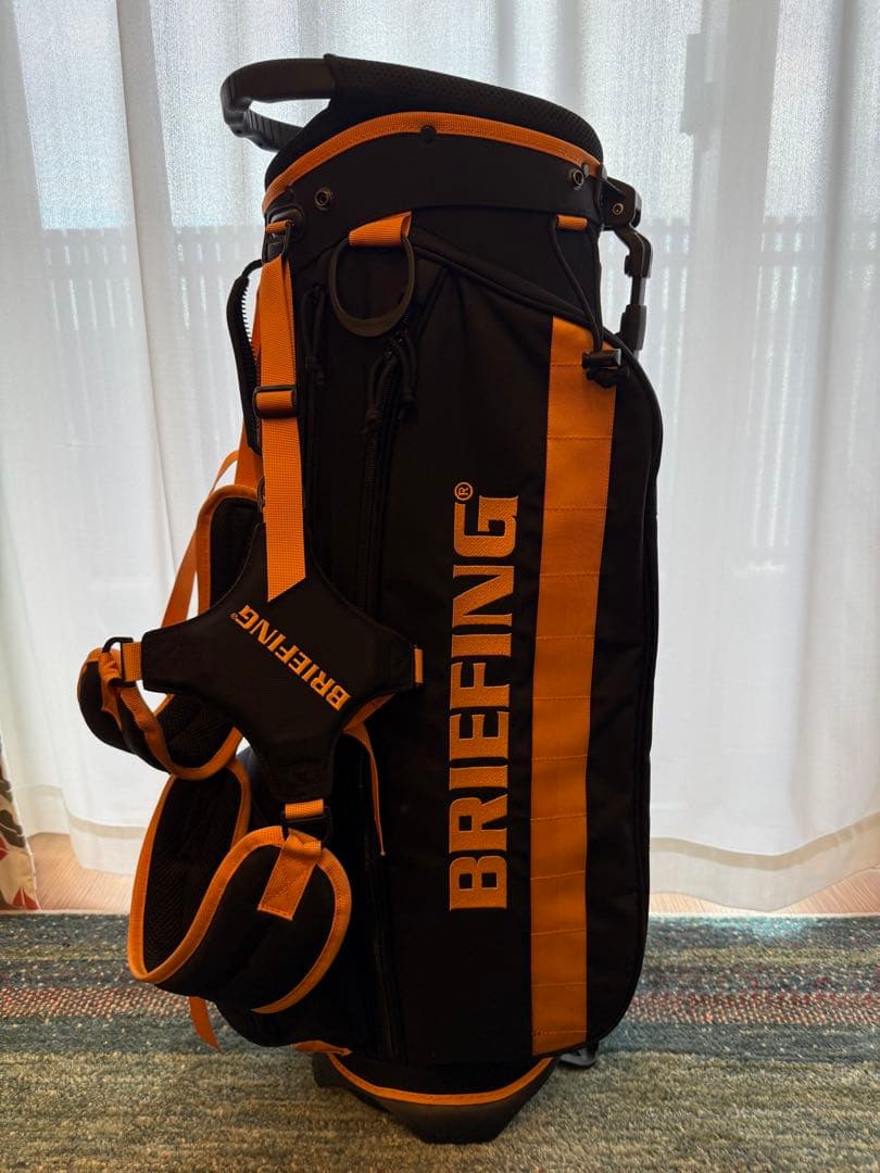 BRIEFING スタンドキャディバッグ 限定色　ブラック/オレンジ