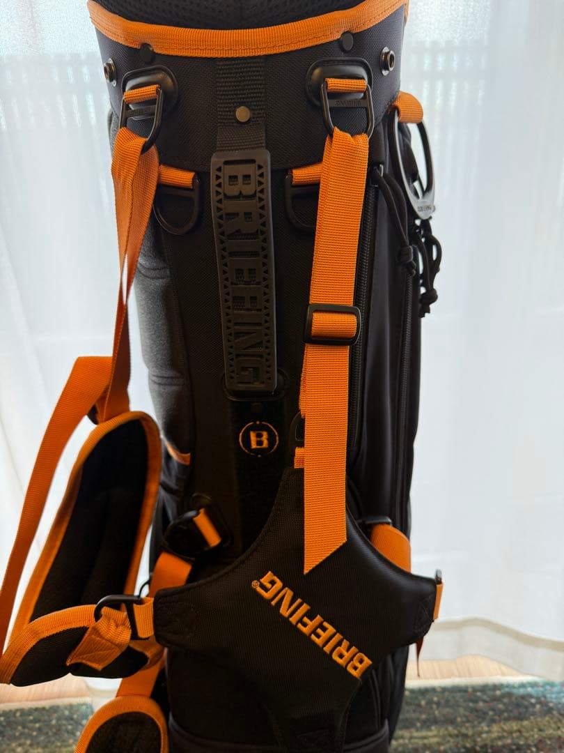 BRIEFING スタンドキャディバッグ 限定色　ブラック/オレンジ