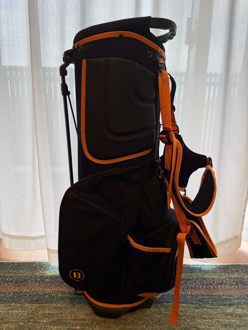 BRIEFING スタンドキャディバッグ 限定色　ブラック/オレンジ