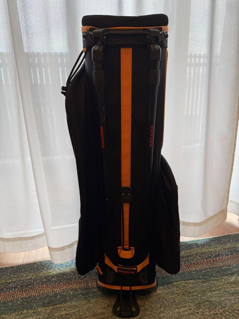 BRIEFING スタンドキャディバッグ 限定色　ブラック/オレンジ