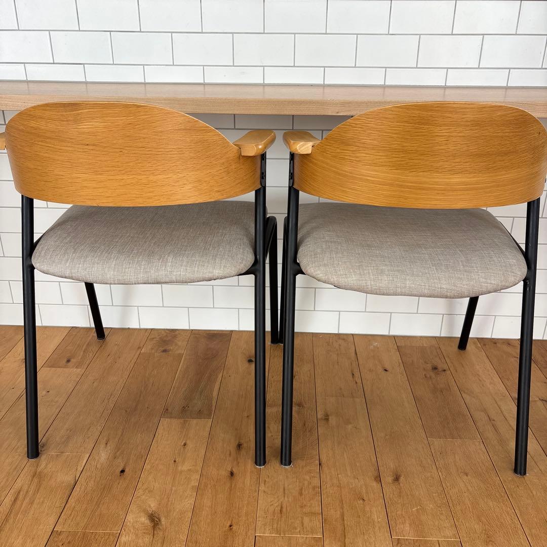 関家具　ダイニングチェア2脚セット