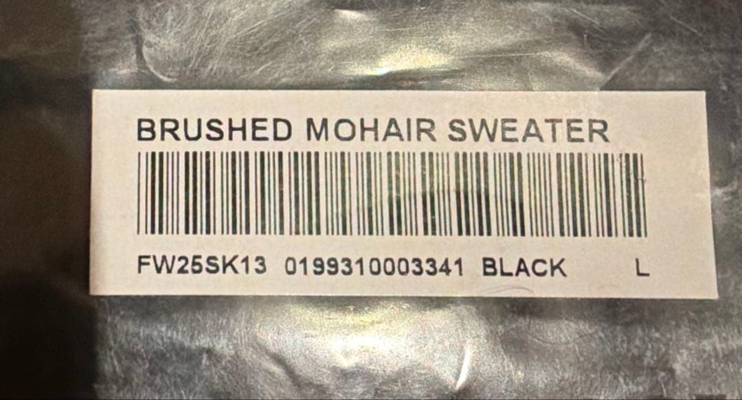 Supreme 2025FW モヘアニット ブラックL