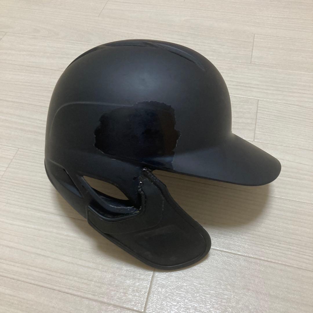 左打者用片耳フェイスガード付きヘルメット