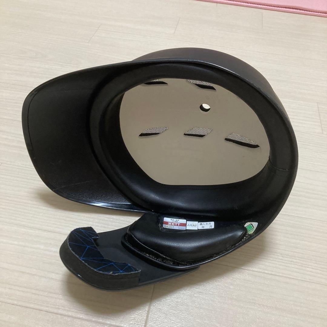 左打者用片耳フェイスガード付きヘルメット